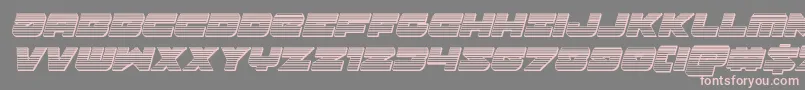 Banjinchromeital Font – Pink Fonts on Gray Background