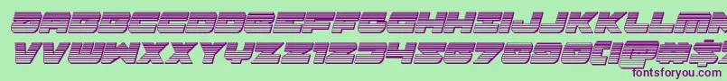 More about Banjinchromeital Font Banjinchromeital Font – Purple Fonts on Green Background