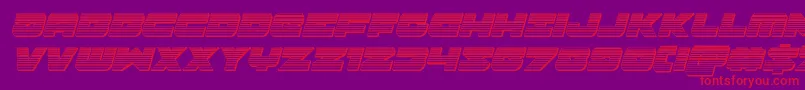 More about Banjinchromeital Font Banjinchromeital Font – Red Fonts on Purple Background