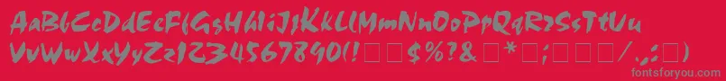 MarkerBoardDisplaySsi Font – Gray Fonts on Red Background