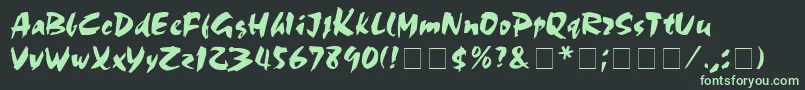 MarkerBoardDisplaySsi-Schriftart – Grüne Schriften auf schwarzem Hintergrund
