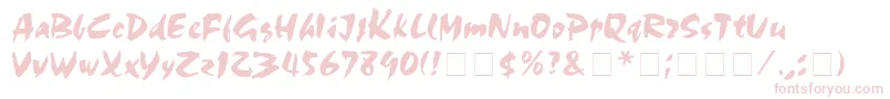 フォントMarkerBoardDisplaySsi – ピンクのフォント