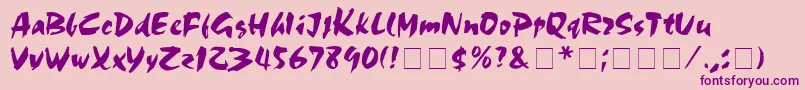 fuente MarkerBoardDisplaySsi – Fuentes Moradas Sobre Fondo Rosa