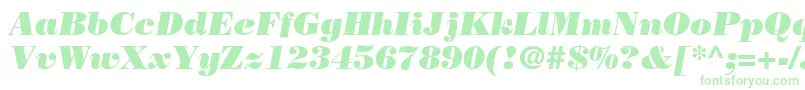 フォントBodoniPosterSsiPosterItalic – 緑のフォント