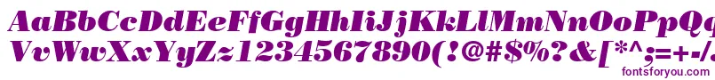 BodoniPosterSsiPosterItalic Font – Purple Fonts on White Background
