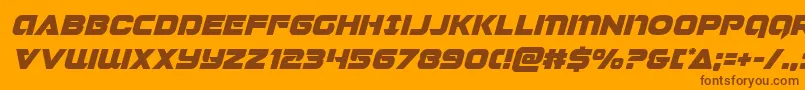 fuente Jeebraital – Fuentes Marrones Sobre Fondo Naranja