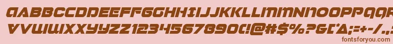 Jeebraital Font – Brown Fonts on Pink Background