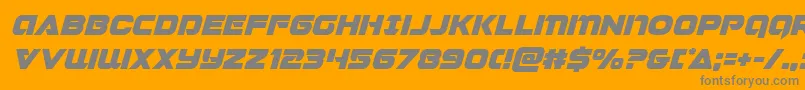 Jeebraital Font – Gray Fonts on Orange Background