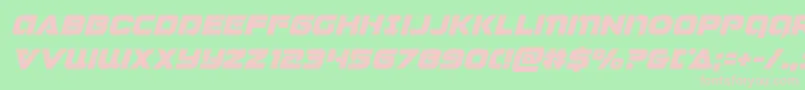 Jeebraital Font – Pink Fonts on Green Background