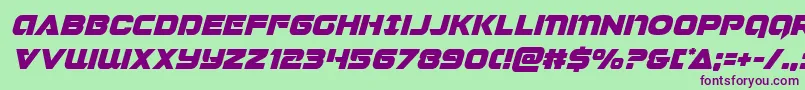 Jeebraital Font – Purple Fonts on Green Background