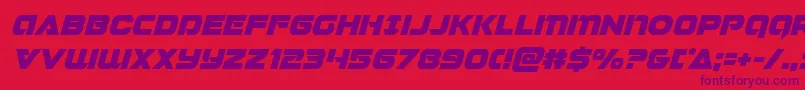 Jeebraital Font – Purple Fonts on Red Background