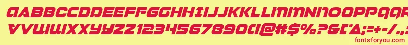 Jeebraital Font – Red Fonts on Yellow Background