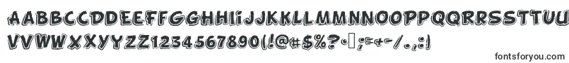 Шрифт Funnykid – чёрные шрифты на белом фоне