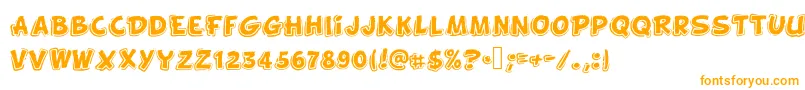 Funnykid Font – Orange Fonts on White Background