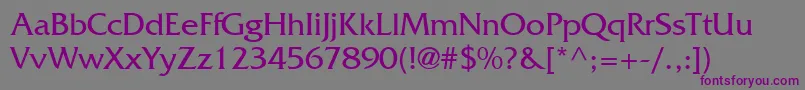 France Font – Purple Fonts on Gray Background