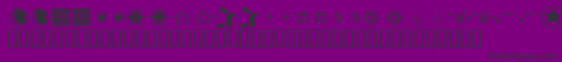 KrStarStruck Font – Black Fonts on Purple Background