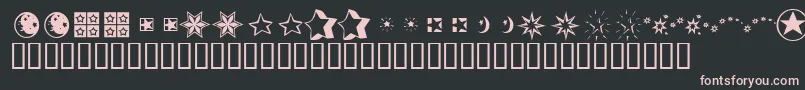 KrStarStruck Font – Pink Fonts on Black Background