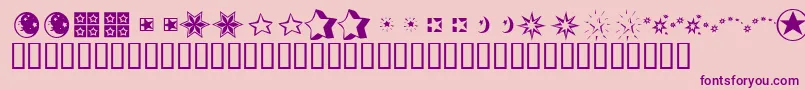 KrStarStruck Font – Purple Fonts on Pink Background