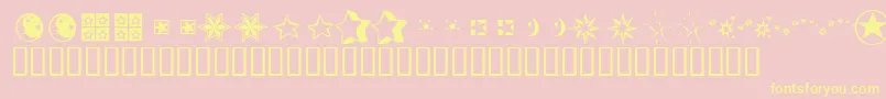 More about KrStarStruck Font KrStarStruck Font – Yellow Fonts on Pink Background