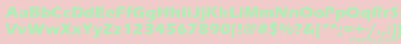 Erasbd Font – Green Fonts on Pink Background
