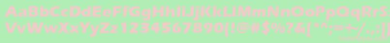 Erasbd Font – Pink Fonts on Green Background