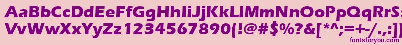 Erasbd Font – Purple Fonts on Pink Background