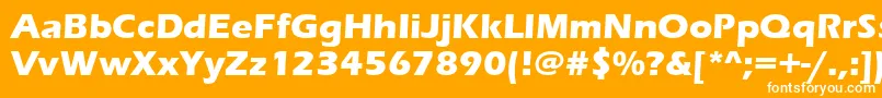 Erasbd Font – White Fonts on Orange Background