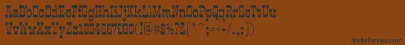 SmokumRegular Font – Black Fonts on Brown Background