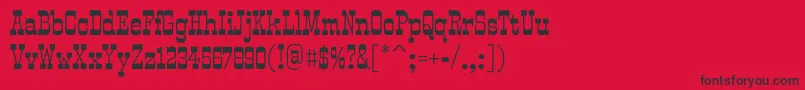 SmokumRegular Font – Black Fonts on Red Background