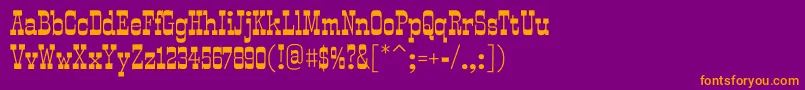 fuente SmokumRegular – Fuentes Naranjas Sobre Fondo Morado