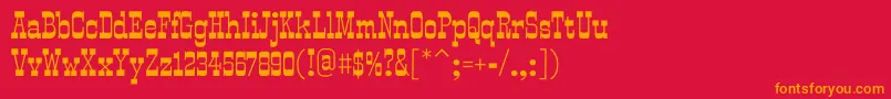 fuente SmokumRegular – Fuentes Naranjas Sobre Fondo Rojo