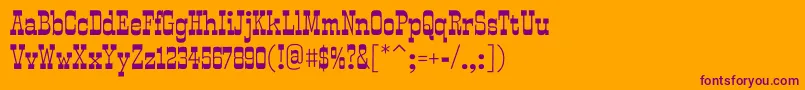 Шрифт SmokumRegular – фиолетовые шрифты на оранжевом фоне