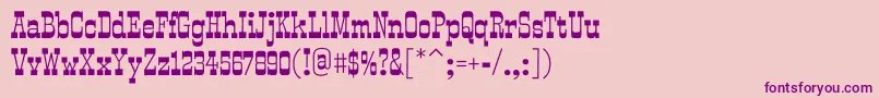 SmokumRegular-fontti – violetit fontit vaaleanpunaisella taustalla
