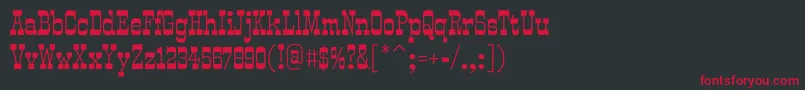 SmokumRegular Font – Red Fonts on Black Background
