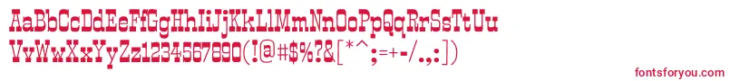 SmokumRegular Font – Red Fonts on White Background