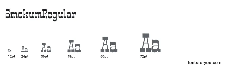 SmokumRegular Font Sizes