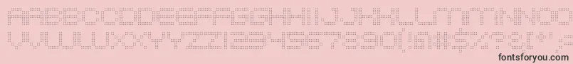 System2bhach Font – Black Fonts on Pink Background