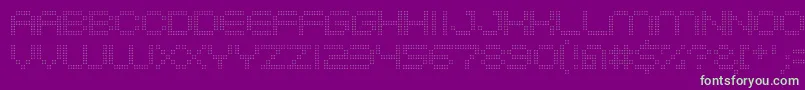 System2bhach Font – Green Fonts on Purple Background