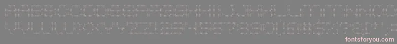 System2bhach Font – Pink Fonts on Gray Background