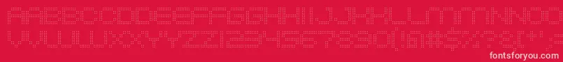 System2bhach Font – Pink Fonts on Red Background