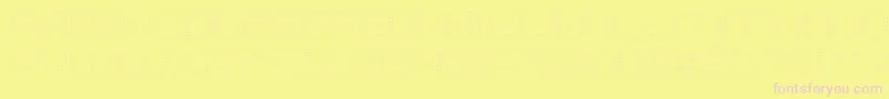 System2bhach Font – Pink Fonts on Yellow Background