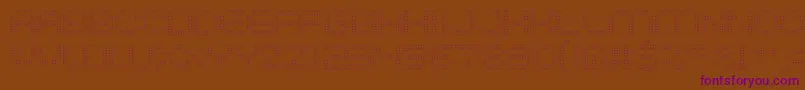 System2bhach Font – Purple Fonts on Brown Background