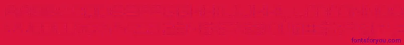 System2bhach Font – Purple Fonts on Red Background