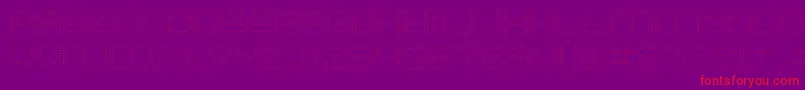 System2bhach Font – Red Fonts on Purple Background