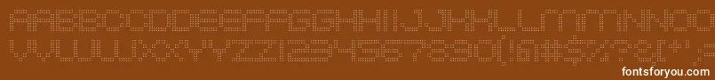 System2bhach Font – White Fonts on Brown Background