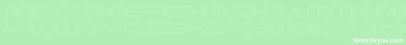 System2bhach Font – White Fonts on Green Background