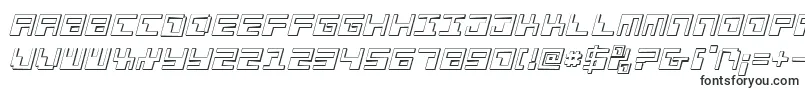 PhaserBank3DItalic-Schriftart – Schriften für Windows