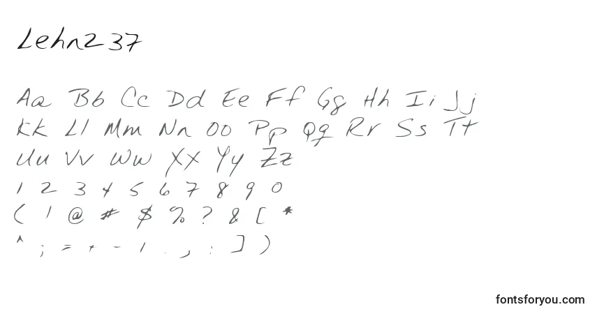 Шрифт Lehn237 – алфавит, цифры, специальные символы