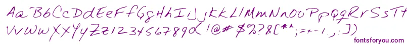 Шрифт Lehn237 – фиолетовые шрифты на белом фоне