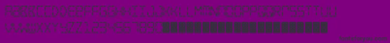 CrystalWatch Font – Black Fonts on Purple Background